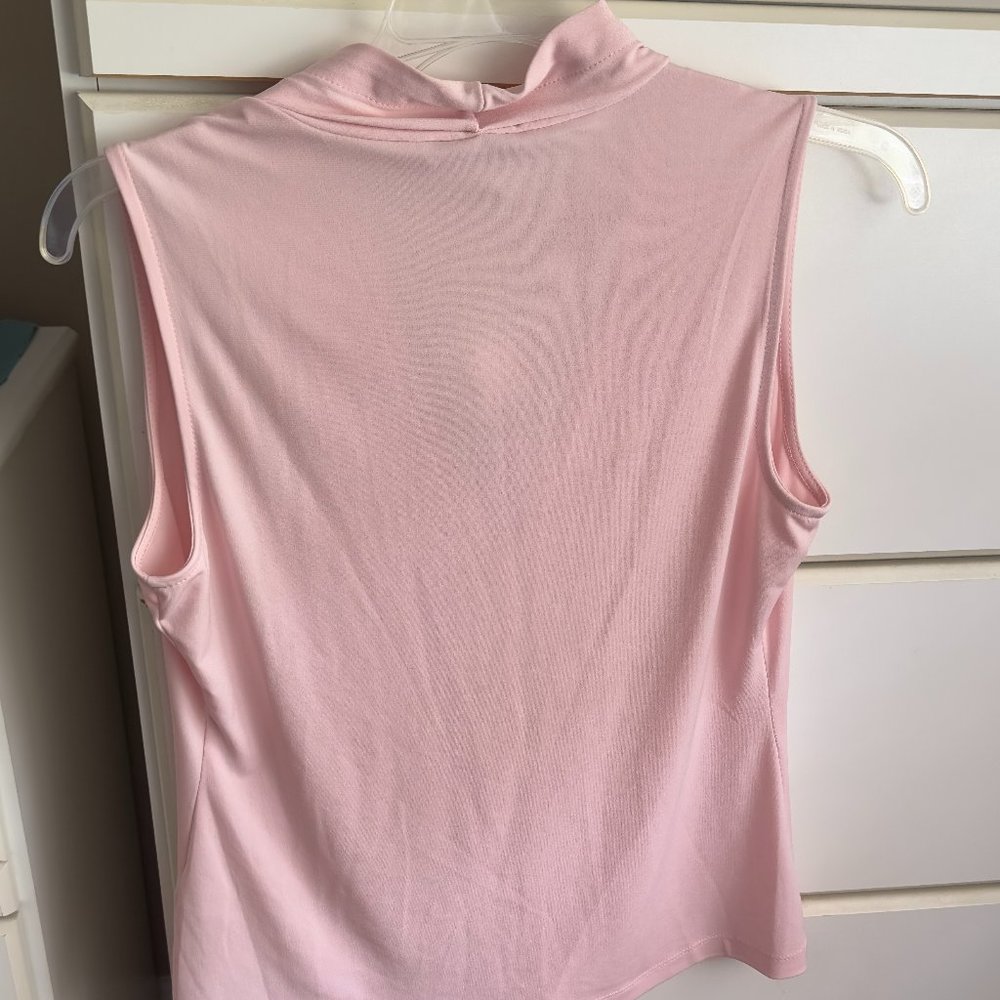 Light Pink Sleeveless Petite Calvin Klein Shirt
